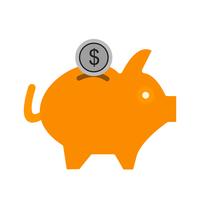 Icono de Vector Piggy Bank