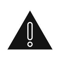 Icono de Vector de tablero de advertencia