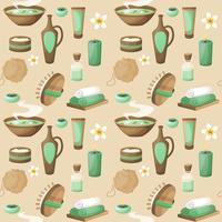 Spa seamless pattern vector