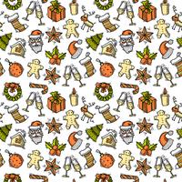 Christmas seamless pattern color