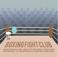 Boxing ring background vector