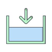  Below sea level Vector Icon