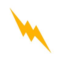  Lightning Button Vector Icon