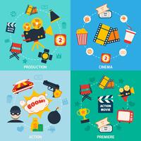 Action movie composition vector