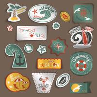 Travel stickers set vector