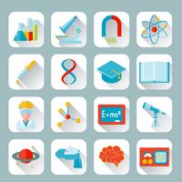 Science and research icon flat vector