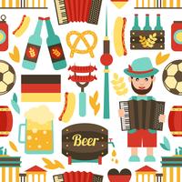 Germany travel seamless pattern vector