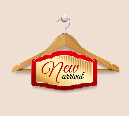 Clothes hanger label new arrival