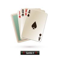 Game card isolated vector