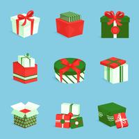 Gift box icons set vector