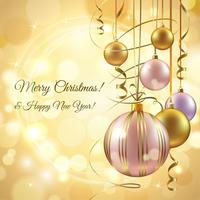 Christmas background template vector