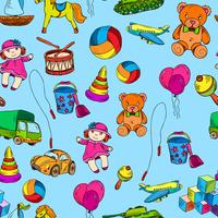 Toys seamless pattern vector