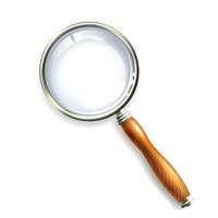 Magnifying glass icon vector