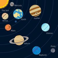 Solar system background vector