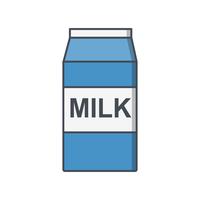 Vector icono de leche