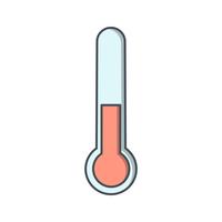 Icono de vector de temperatura