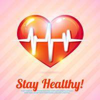 Healthy lifestyle background vector