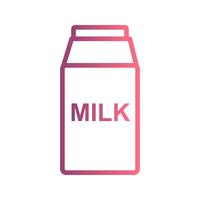 Vector icono de leche