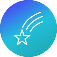 Falling Star Vector Icon