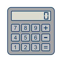 Vector icono de calculadora