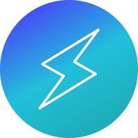  Lightning Button Vector Icon