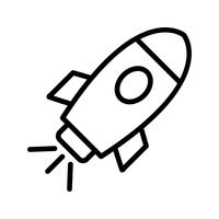 Space Ship Vector Icon