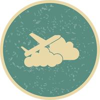 Plane cloud Vector Icon