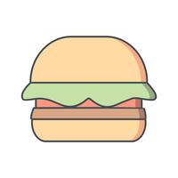 Vector icono de hamburguesa