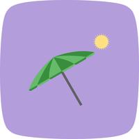 Beach Umbrella Vector Icon