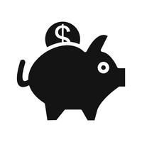 Vector Piggy Bank Icon