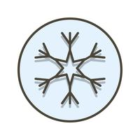 Icono de Vector de escama de nieve