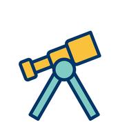 Telescope Vector Icon