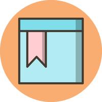 Vector Bookmarked Page Icon