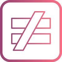 NotEqualTo Vector Icon