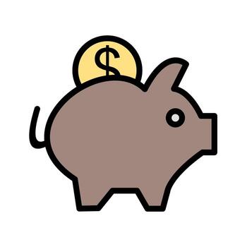 Vector Piggy Bank Icon