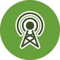 Broadcast Vector Icon