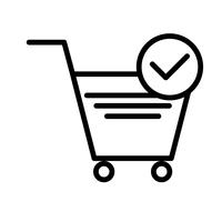 Vector Verified Cart Items Icon