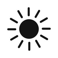 Sun Vector Icon