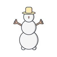 Snowman Vector Icon