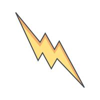  Lightning Button Vector Icon