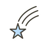 Falling Star Vector Icon