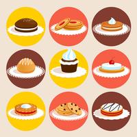 Cookies colored set vector