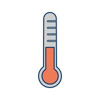 Icono de vector de temperatura