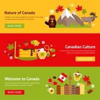 Canada banner set vector