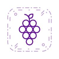 Vector icono de uvas