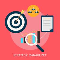 Strategic Management Conceptual illustration Design vector