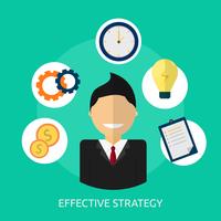 Effective Strategy Conceptual illustration Design vector