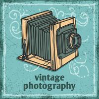 Retro Camera Poster vector