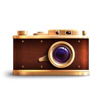 Retro Style Camera vector