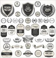 Retro vintage badges and labels collection